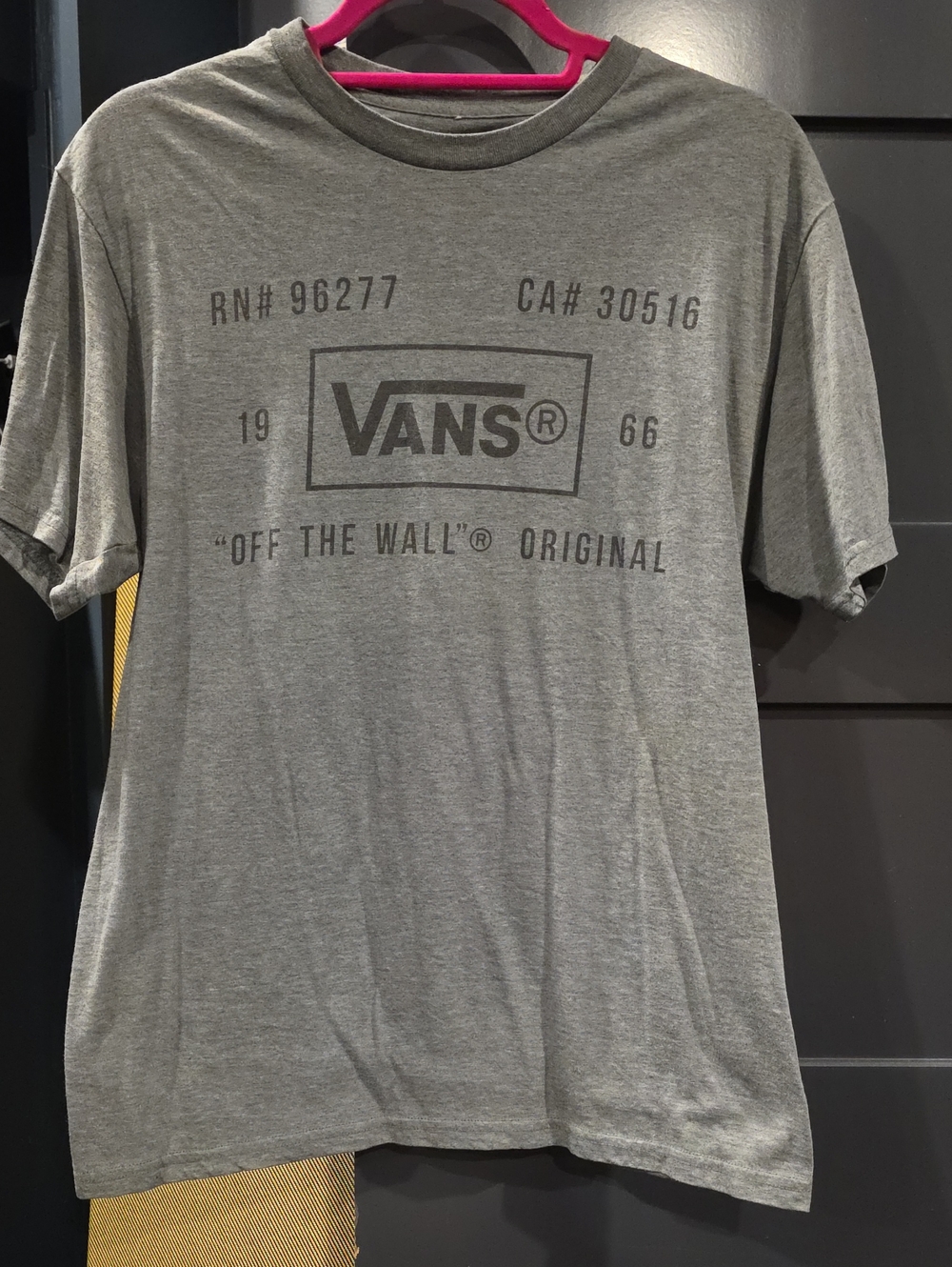Vans Gray Graphic 'Off The Wall' Short Sleeve Tee